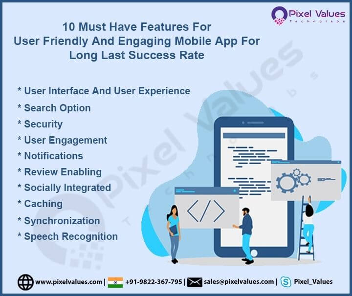 10 Must Have Features For User Friendly And Engaging Mobile App For Long Last Success Rate -Pixel Values